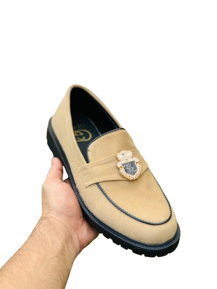 Men’s Slip-On Cream Classic Formal Loafers
