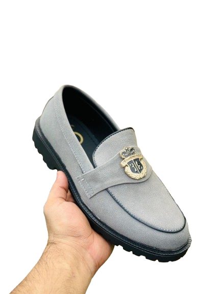 Men’s Slip-On Grey Classic Formal Loafers