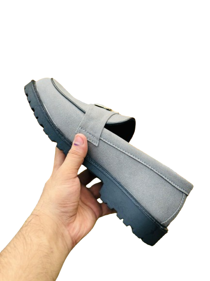 Men’s Slip-On Grey Classic Formal Loafers - Image 3