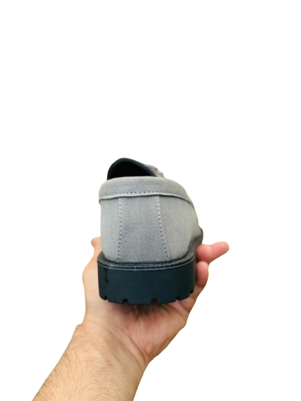 Men’s Slip-On Grey Classic Formal Loafers - Image 4