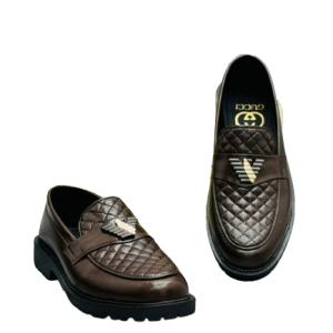 Men’s Slip-On Brown Chunky Formal Loafers