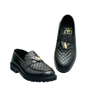 Men’s Slip-On Black Chunky Formal Loafers