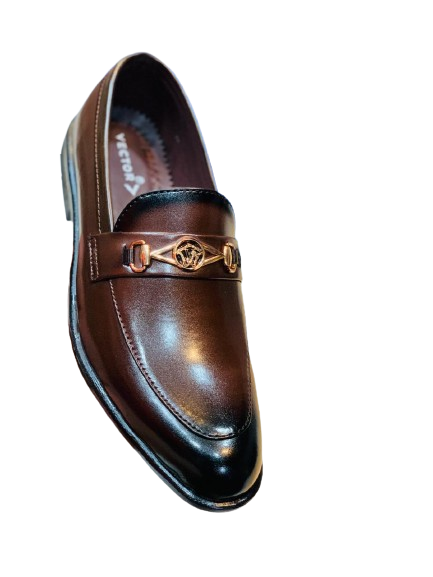 Men’s Slip-On Formal Shoes- Brown Crown - Image 4