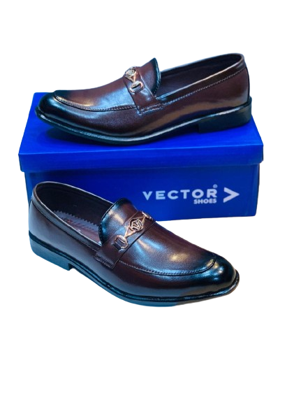 Men’s Slip-On Formal Shoes- Brown Crown - Image 3