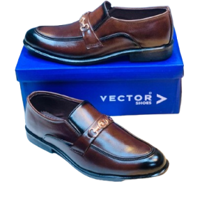 Men’s Slip-On Formal Shoes- Brown V