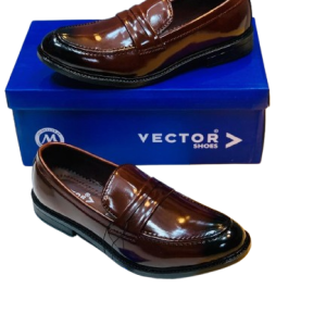 Men’s Slip-On Formal Shoes- Shiny D Brown