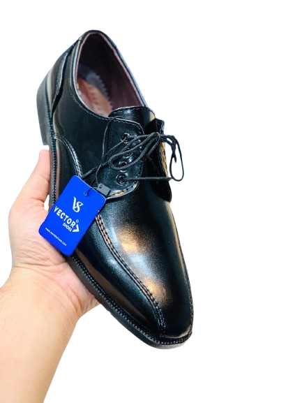 Derby Formal Shoes- Black - Image 4