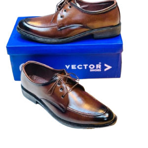 Derby Plain Formal Shoes- Brown