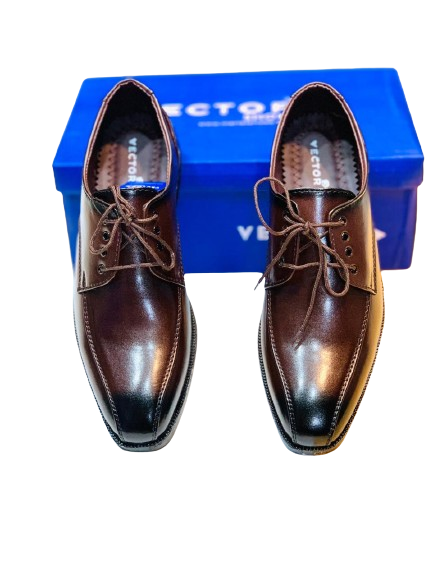 Derby Formal Shoes- Brown - Image 3
