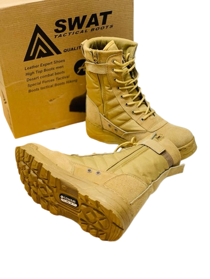 Combat Swat Hiking Tactical Boots – Desert Brown - Image 2