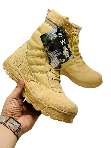 Combat Swat Hiking Tactical Boots – Desert Brown - Image 4