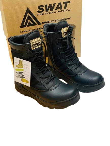 Combat Swat Hiking Tactical Boots - Black - Image 2