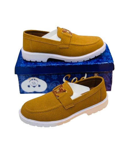 Men's Chunky Casual Shoes- Mustard - Image 2