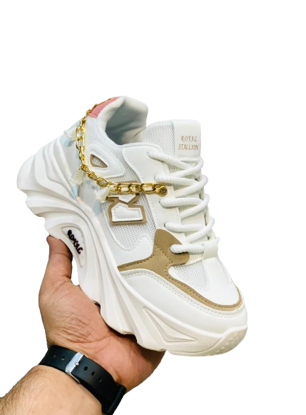 White Casual Sneaker Chain - Image 4