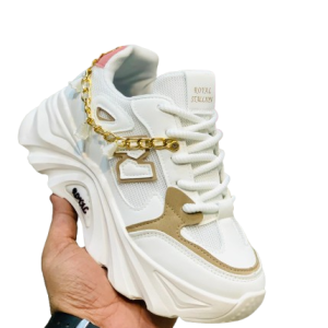 White Casual Sneaker Chain