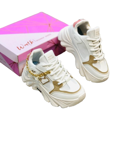 White Casual Sneaker Chain - Image 3