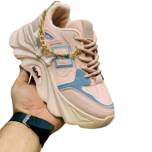 Pink Casual Sneaker Chain