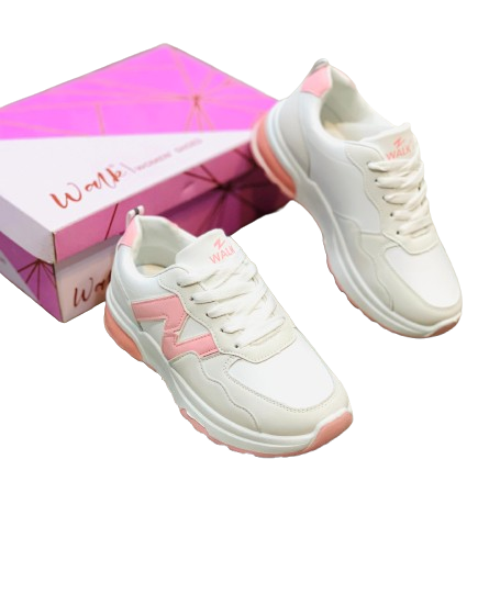 White n Pink Casual Sneaker - Image 3