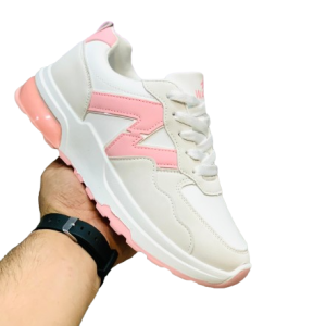 White n Pink Casual Sneaker