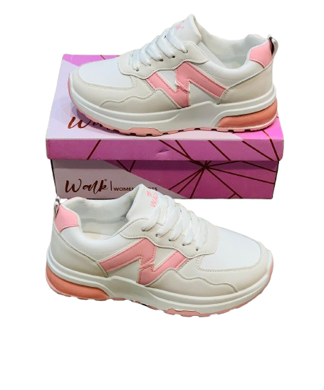 White n Pink Casual Sneaker - Image 2