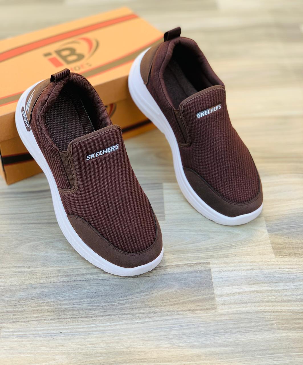 Sports Slip-On Casual Shoes Brown - Image 2