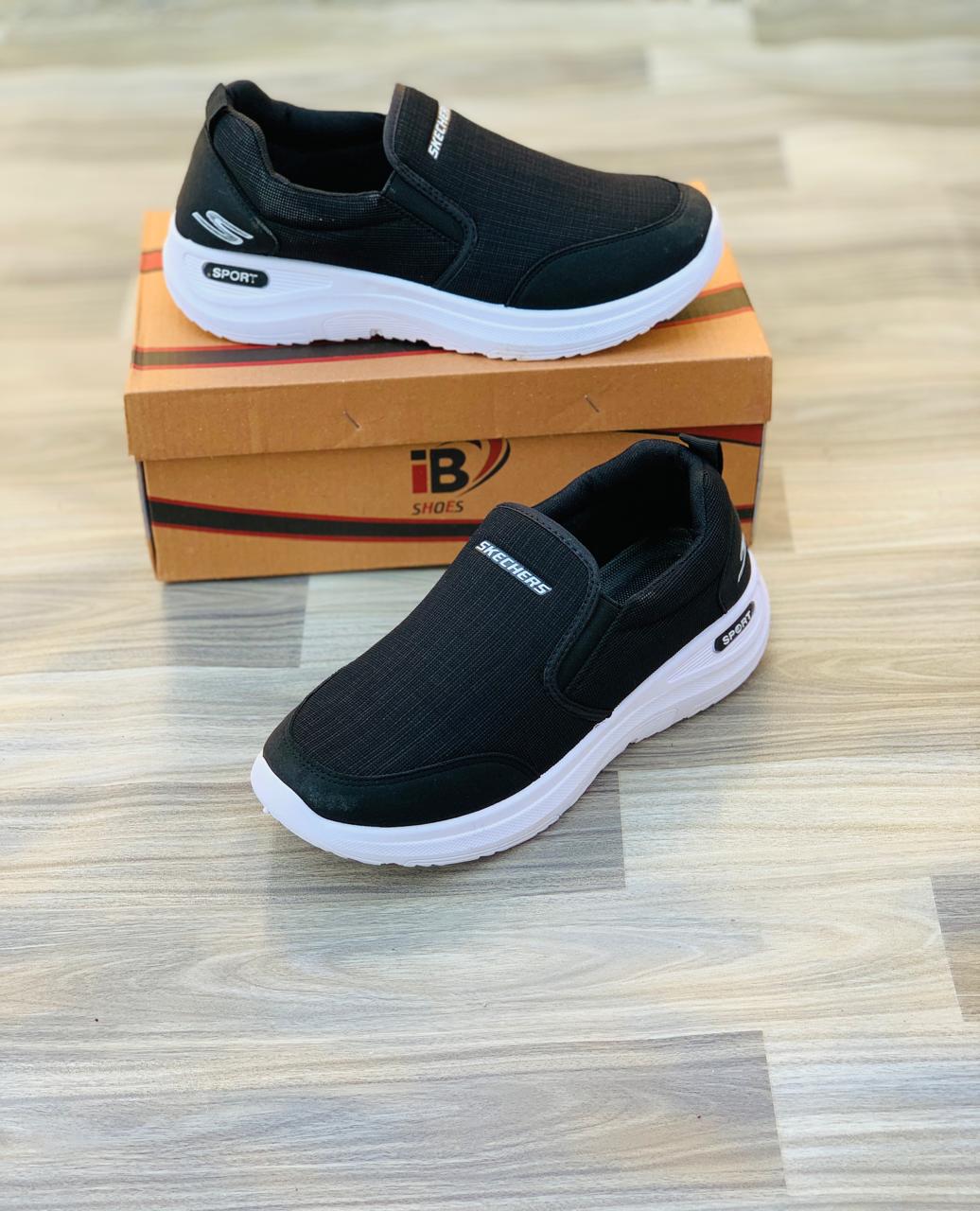 Sports Slip-On Casual Shoes Black - Image 3