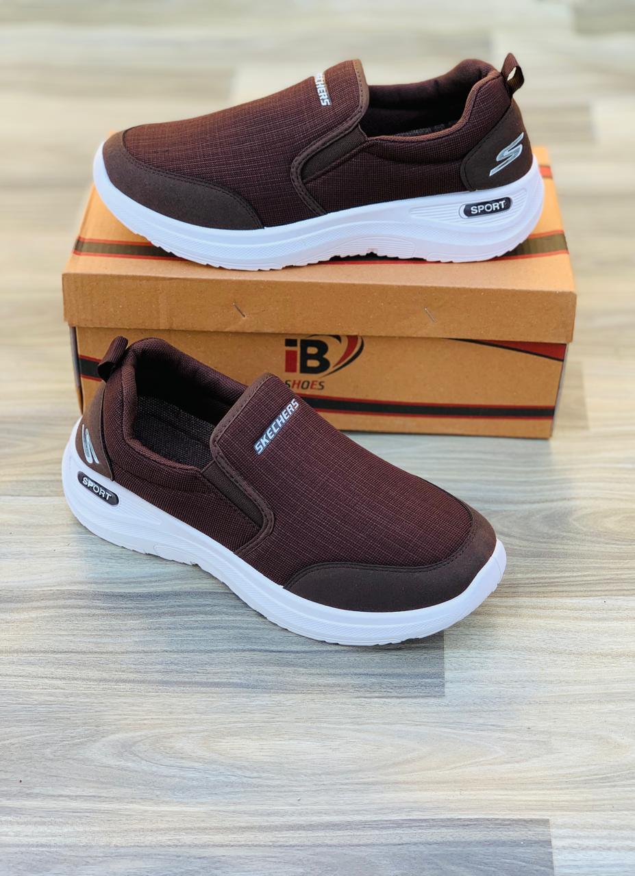 Sports Slip-On Casual Shoes Brown