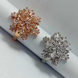 Rotating Snowflake Ring