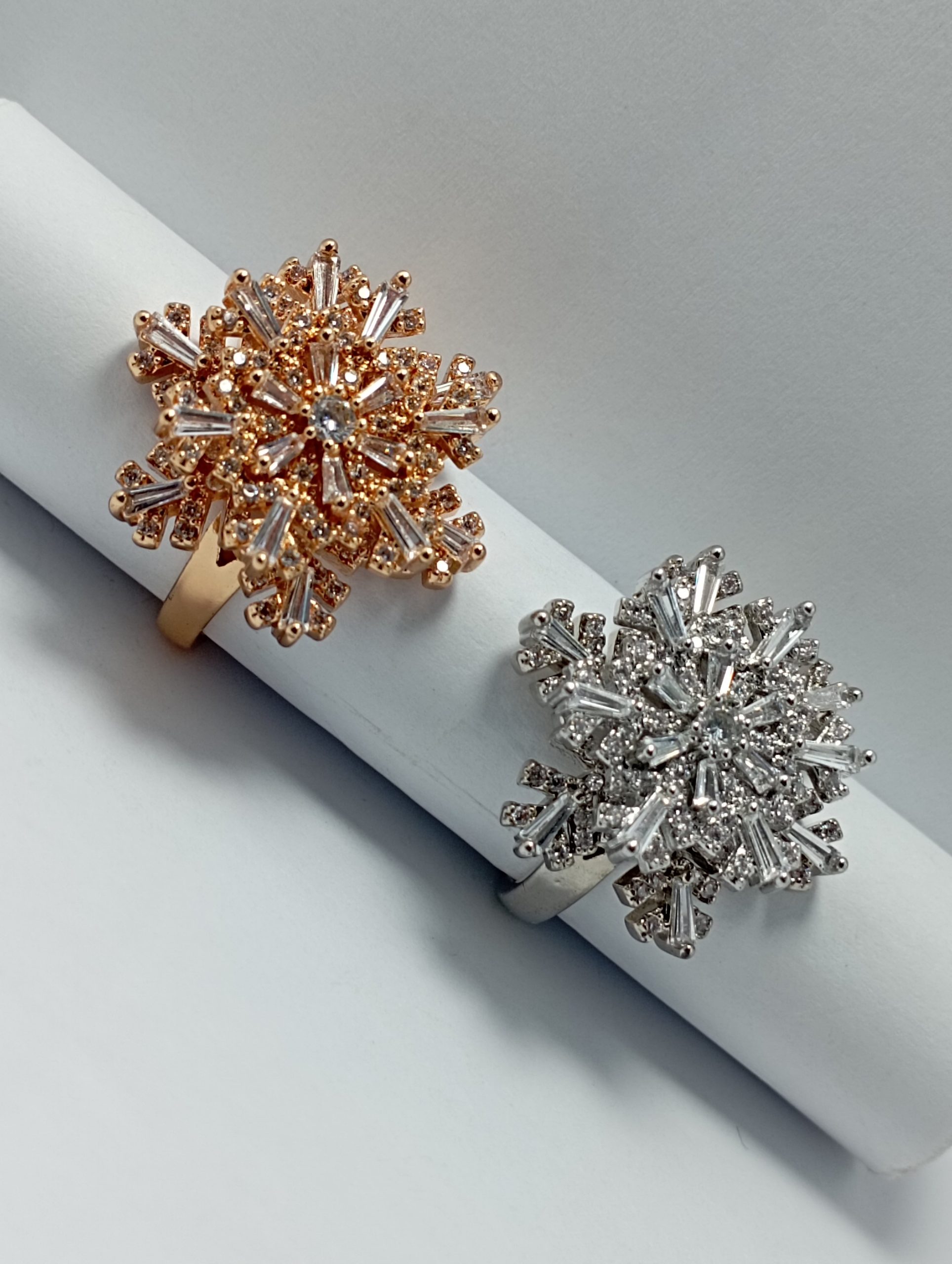 Rotating Snowflake Ring